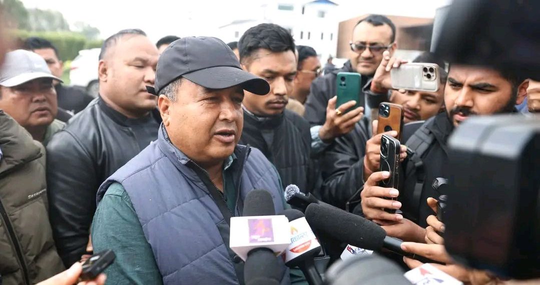 Officials reached the party office in Chyasal to attend an emergency secretariat meeting of the CPN-UML.
